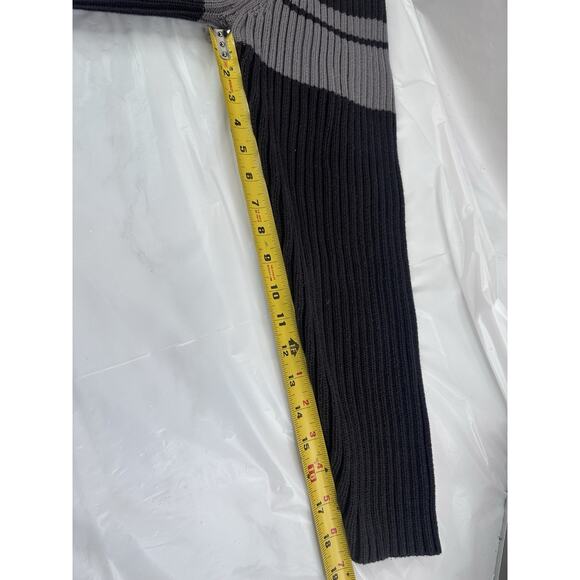 Bombardier Mens L Ski Doo Ribbed Heavy Knit Sweater Crew Neck Pullover Greytr vr - Picture 7 of 8